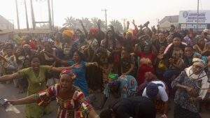 11333 imo women protest monarchs continued detention over alleged esn sponsorship