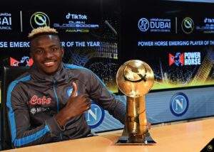 5534 osimhen receives globe soccer emerging player of the year award