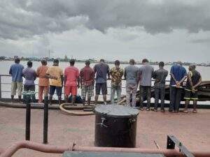 6046 nigerian military destroys several illegal refineries apprehend 19 suspects in niger delta