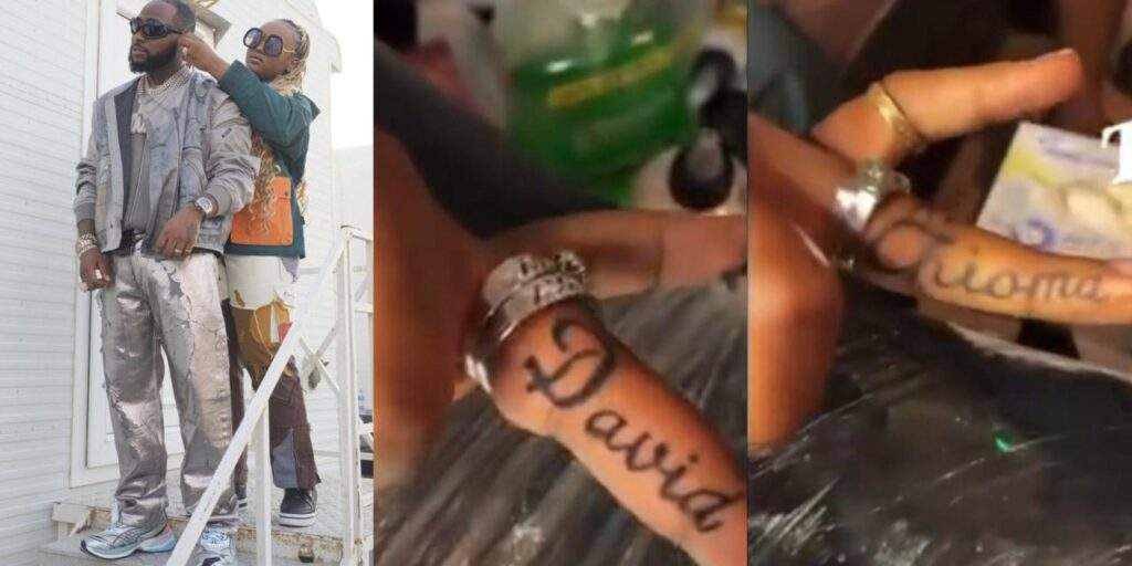 6477 davido chioma customise each others name on ring finger