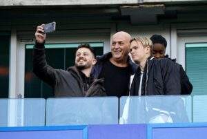 6836 epl mudryk arrives at stamford bridge to watch chelsea vs crystal palace photos