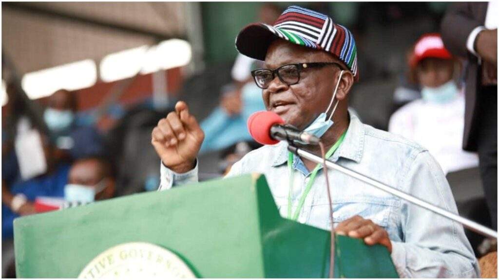 6897 2023 gov ortom accuses apc of thuggery in benue issues stern warning