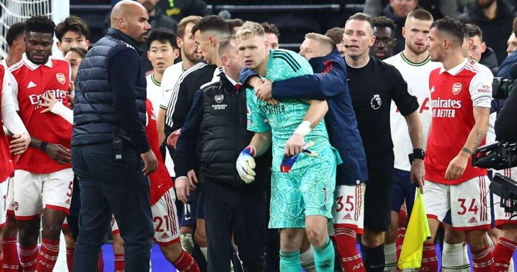 7586 epl tottenham fan attacked ramsdale after arsenals 2 0 win