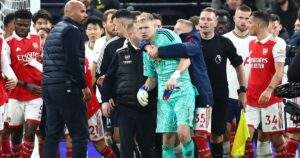 7586 epl tottenham fan attacked ramsdale after arsenals 2 0 win