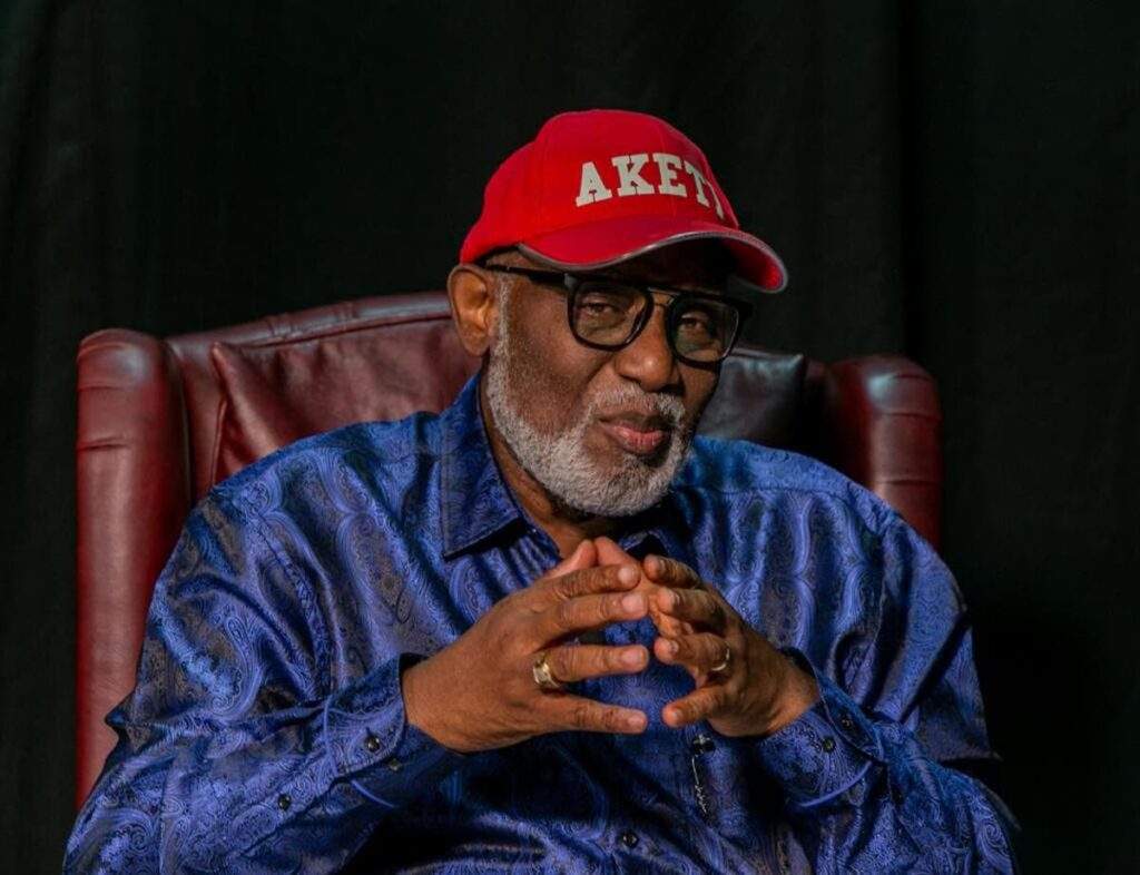8561 my illness not life threatening akeredolu debunks rumours over health status