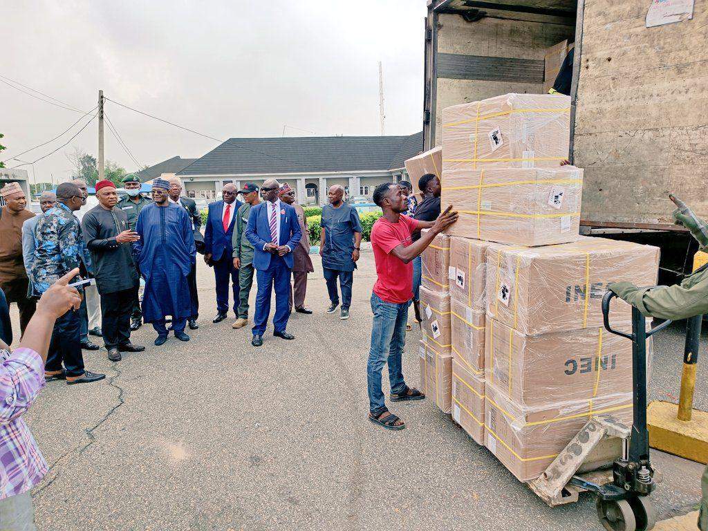 21435 anambra party chairmen journalists kick over electoral material inspection