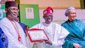 23300 inec presents certificates of return to tinubu shettima