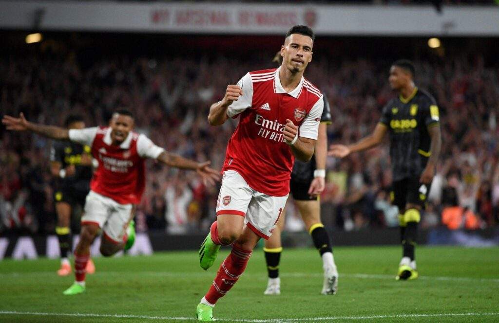 23393 martinelli stars as leaders arsenal crush everton