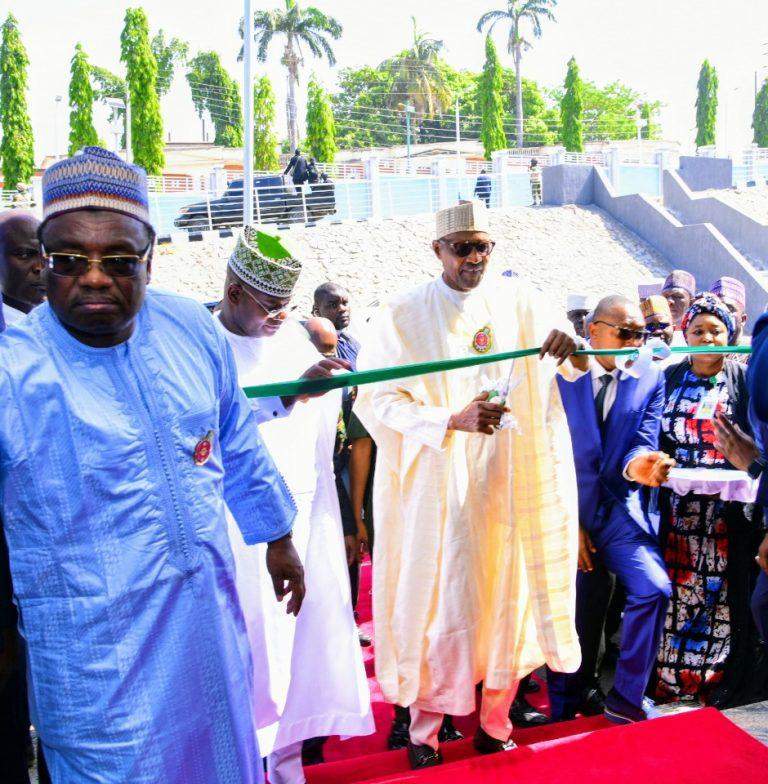 23603 security beefed up as buhari unveils maiduguri power plant