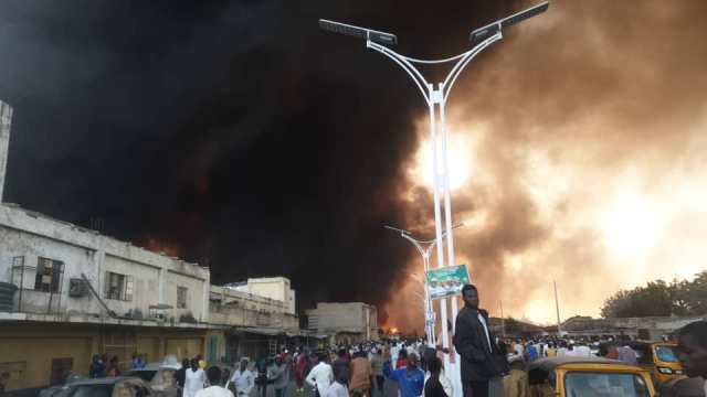 23684 maiduguri market fire destroyed 13000 shops zulum