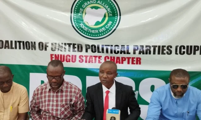 25801 enugu guber inec pdp planning to subvert will of electorate cupp