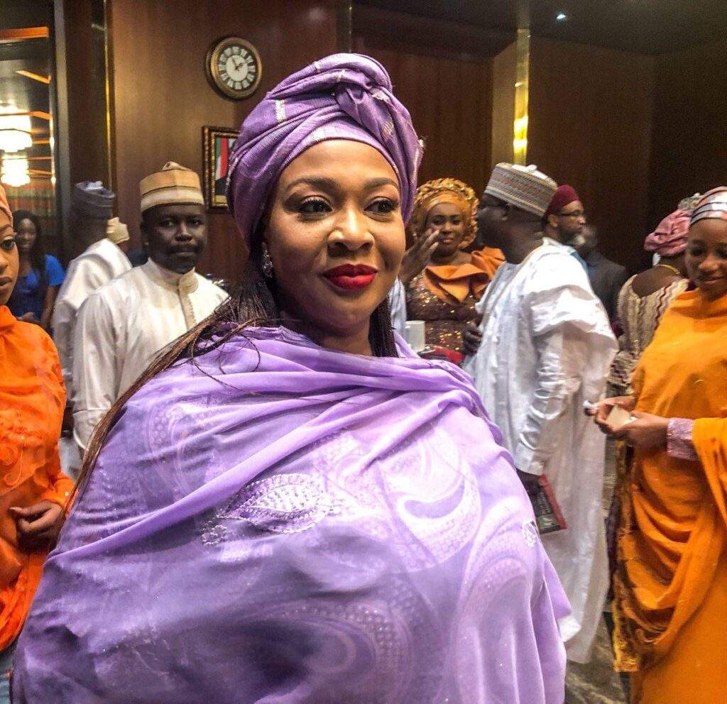 25866 buharis minister gbemi saraki denies joining brother in pdp