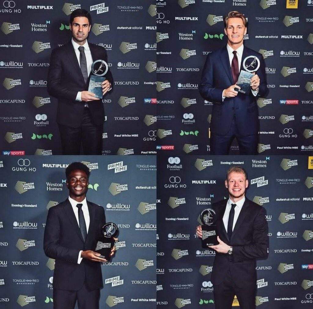 29224 table topping arsenal shine at london football awards
