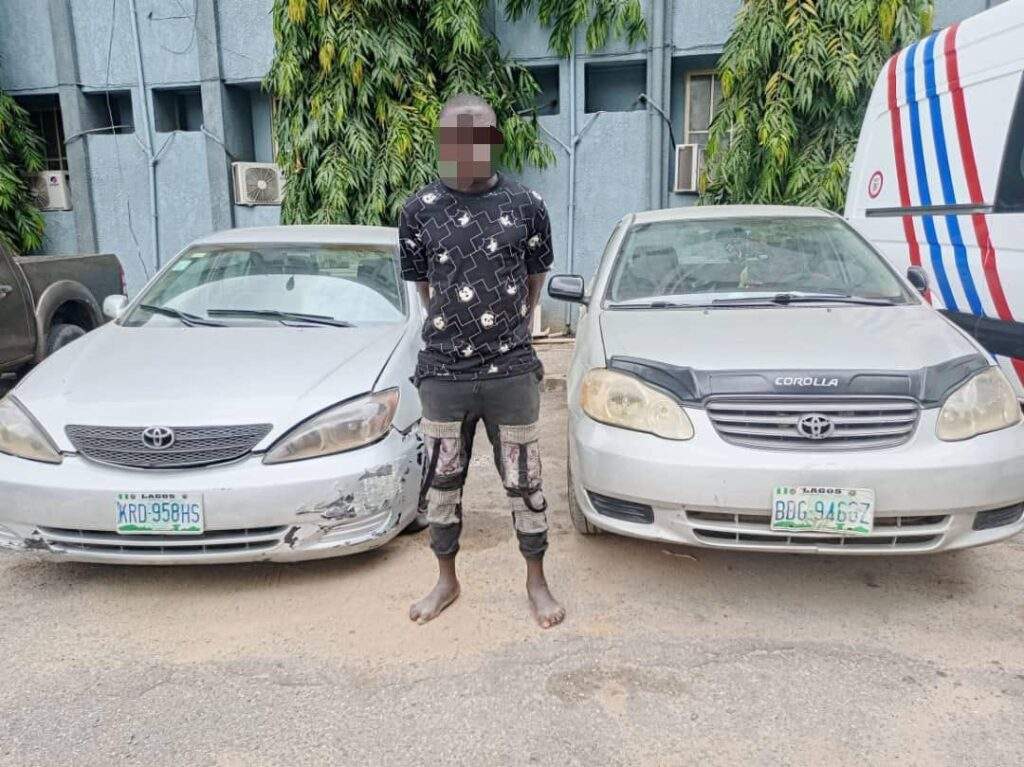 29276 lagos police arrest car snatcher recover vehicles