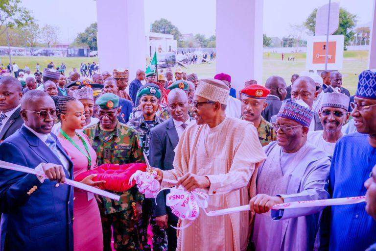 33008 buhari inaugurates national counterterrorism centre new onsa building