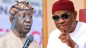 36591 pdp crisis i will fight you till i leave office wike mocks ayu after removal