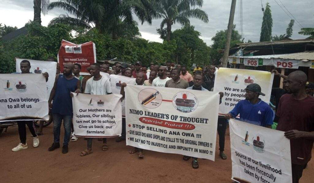 44165 security operatives take over anambra community stop protest against sale of communal land