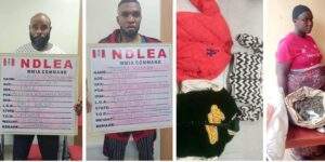 47139 ndlea arrests lekki based bizman undergraduate others for drug trafficking