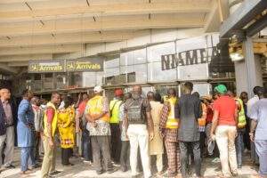 47652 pictorial passengers stranded as aviation workers strike in abuja