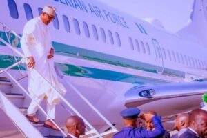 48688 buhari returns to abuja after 8 day visit to saudi arabia