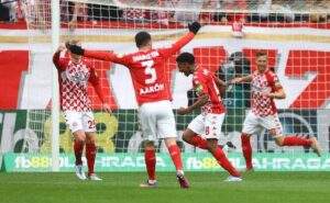 50418 bundesliga leaders bayern lose 3 1 at mainz