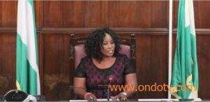 51033 ondos first female speaker gives birth at 54