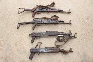 53921 police intercept four ak 47 rifles in kano