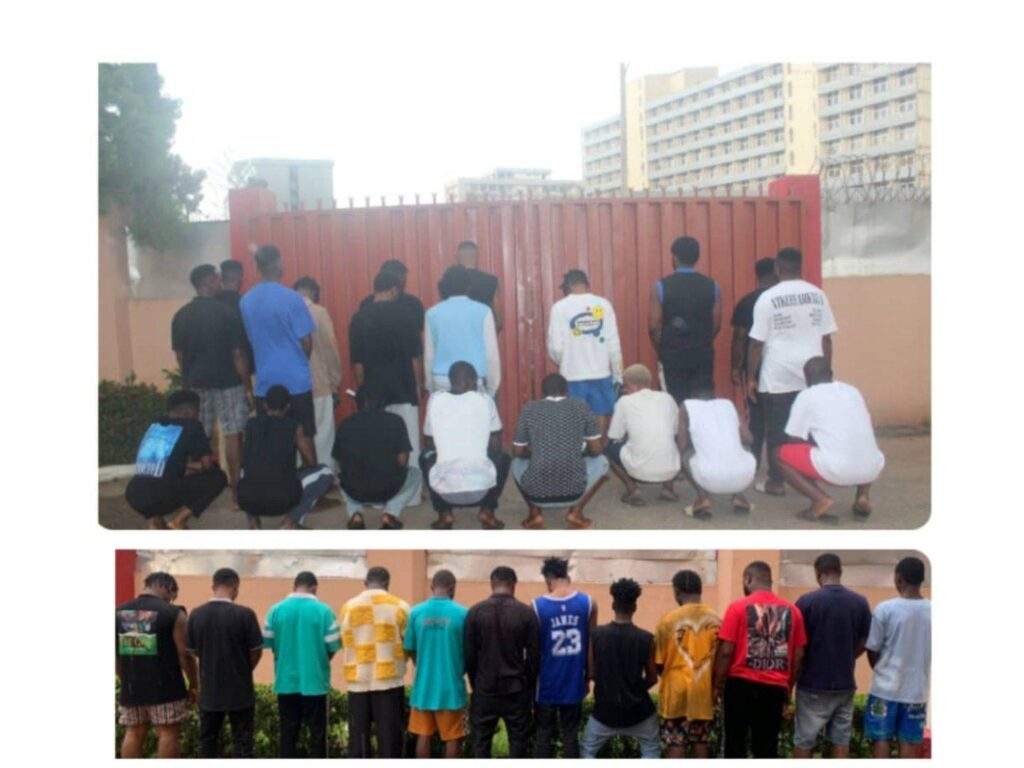 56555 efcc arrests 34 yahoo boys in delta