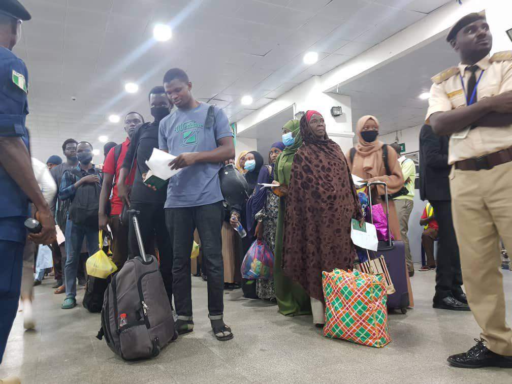 58588 sudan 410 more stranded nigerians arrive in abuja