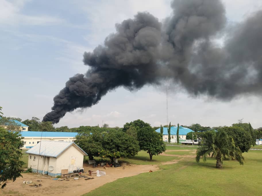 60161 inferno contained naf confirms fire incident at facility in abuja