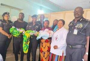 62403 enugu policemans wife breaks record delivers triplets