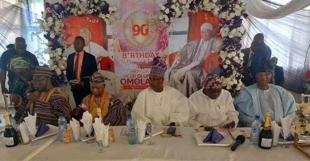 63895 olubara of ibara celebrates 90th birthday with obasanjo amosun daniel and oyinlola in attendance