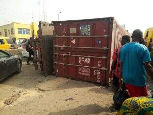64423 truck accident on anambra highway triggers traffic congestion as emergency responders struggle