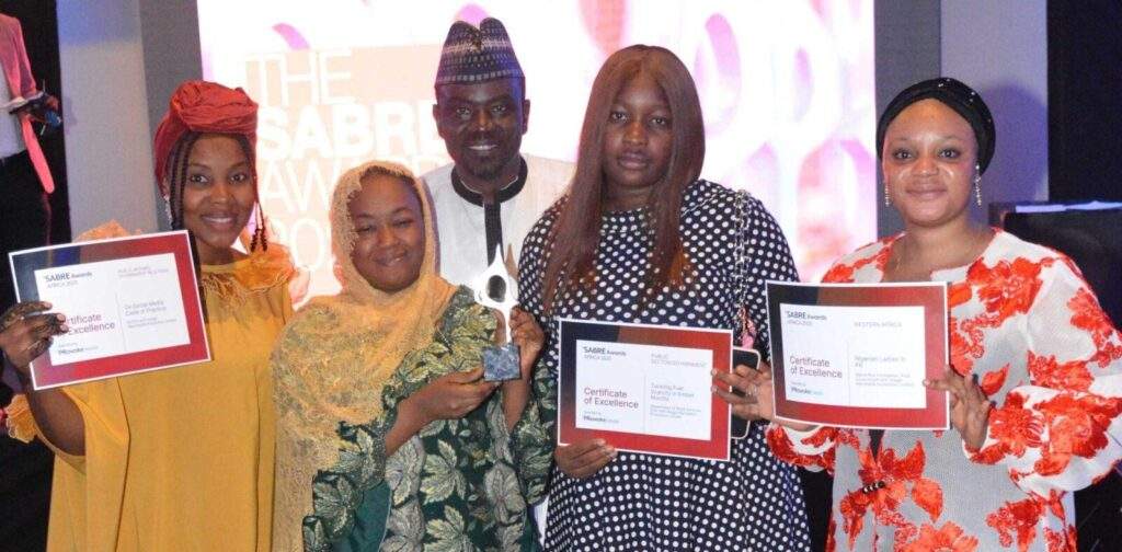64852 prnigeria female staff win double sabre african pr awards