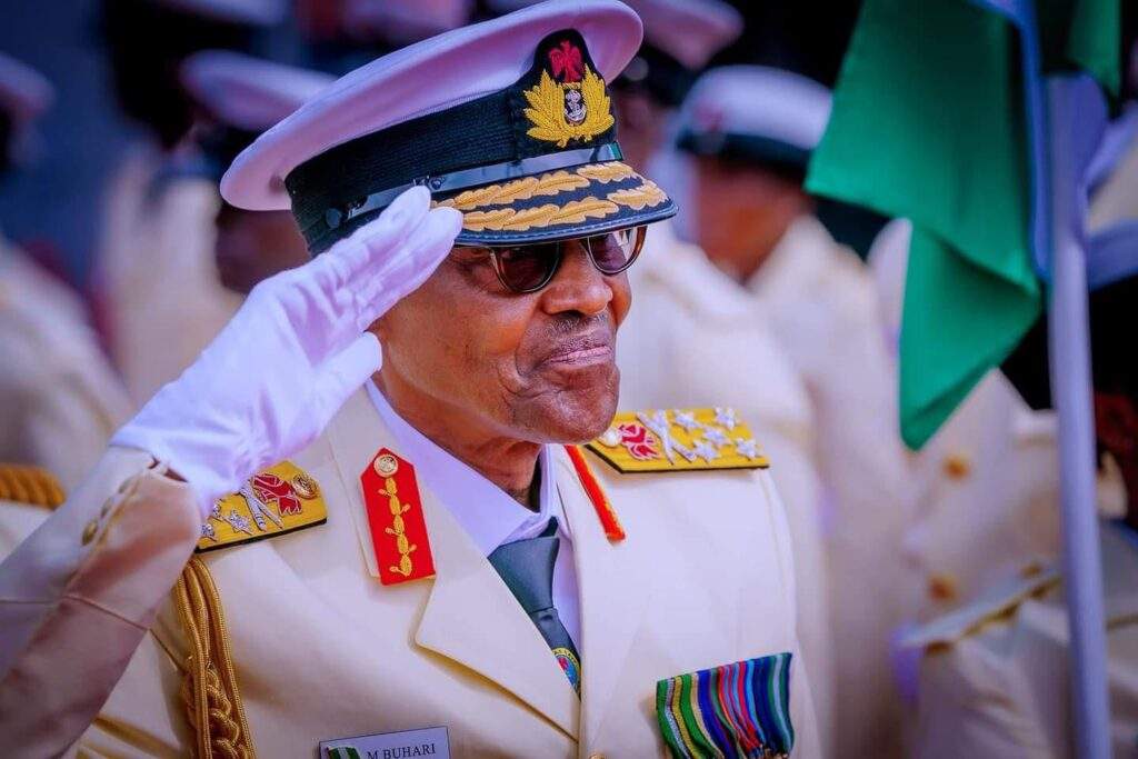 65148 buhari reviews naval fleet and tasks the nigerian military under tinubus administration