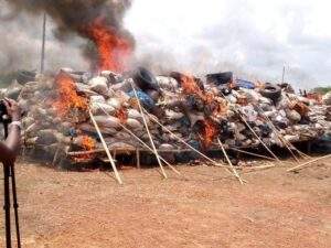 65998 ndlea destroys illicit drugs weighing over 23000kg in enugu