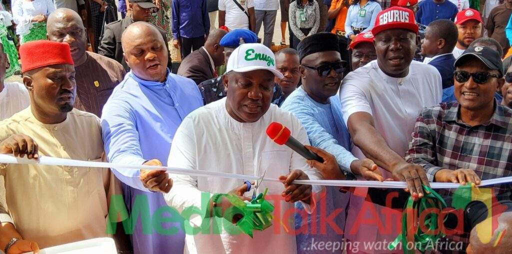 67343 enugu state governor inaugurates landmark projects in nsukka