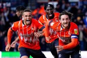 67421 luton town ends 31 year absence with a win against coventry to return to epl