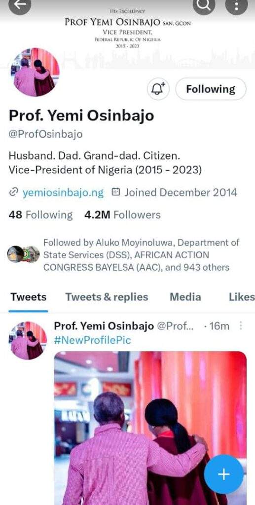 68074 former vp osinbajo loses twitter verification ahead of inauguration 2023