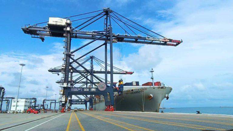 76633 lekki port welcomes first transshipment vessel boosting nigerias maritime industry