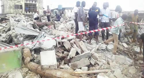 76849 tragedy strikes as 2 storey building collapses in port harcourt