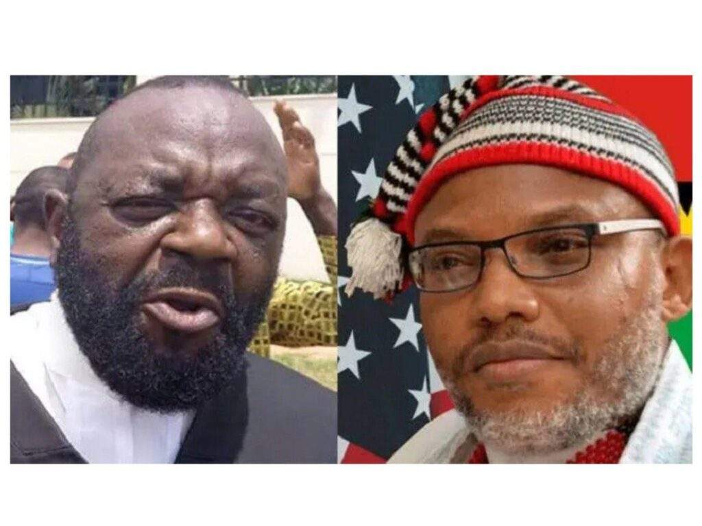 77243 biafra release nnamdi kanu dont be like abacha buhari lawyer tells tinubu