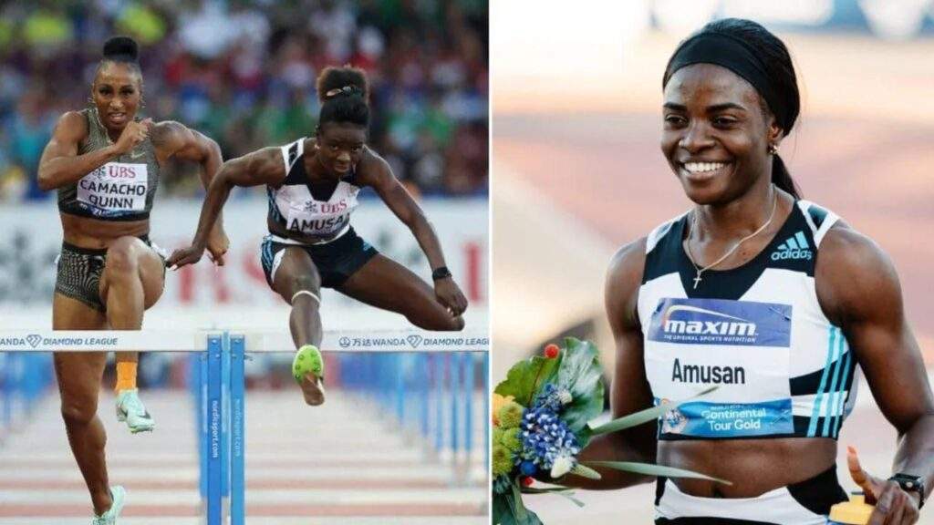 77939 amusan leaps to victory in stockholm diamond league 100m hurdles