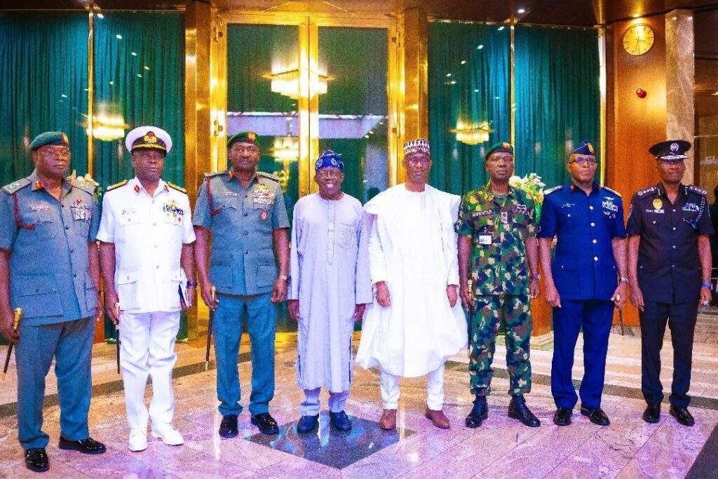 78136 president tinubu urges security chiefs to foster teamwork 78136 president tinubu urges security chiefs to foster teamwork