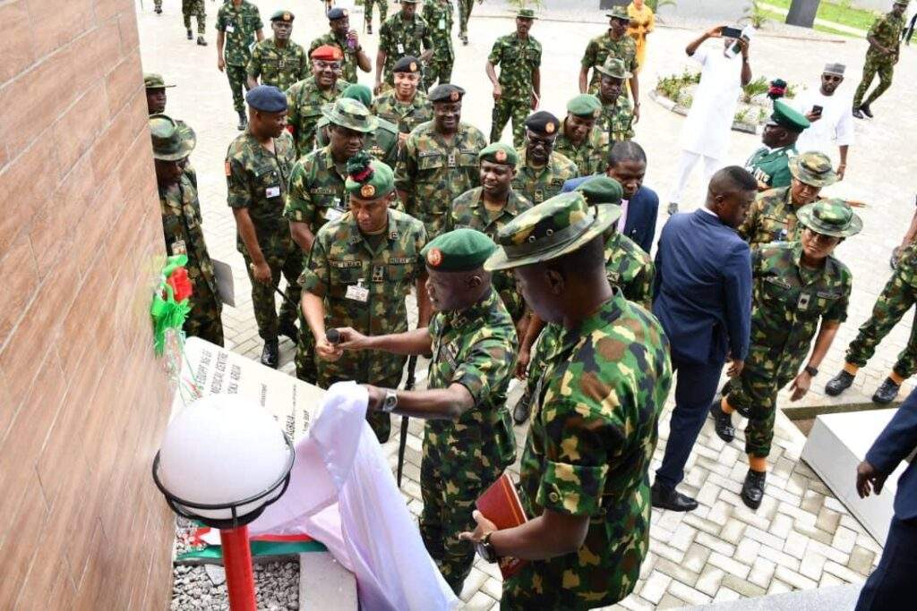 78175 army chief major general taoreed lagbaja commissions projects in guards brigade