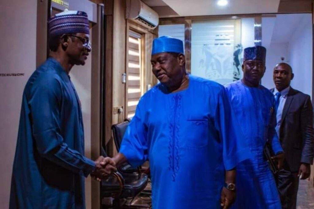81284 gov buni meets sgf over uncompleted fg projects in yobe