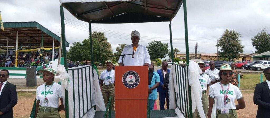 82512 see nysc as your call to service osun gov adeleke to corps members