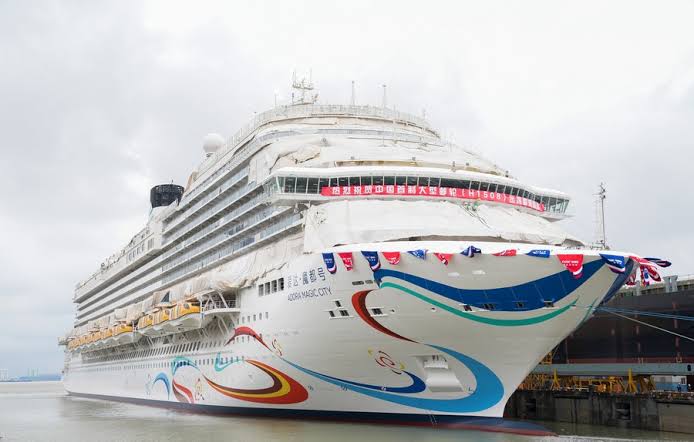 83153 chinas first home grown cruise ship starts trial trip