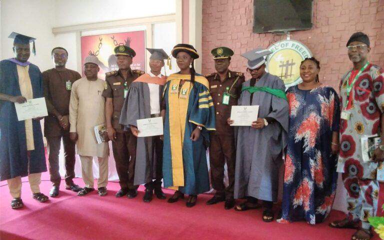 83819 3 kuje prison inmates bag degrees from national open university of nigeria