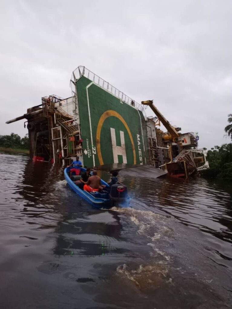 94350 maritime agency dispatches rescue team to majestic rig accident